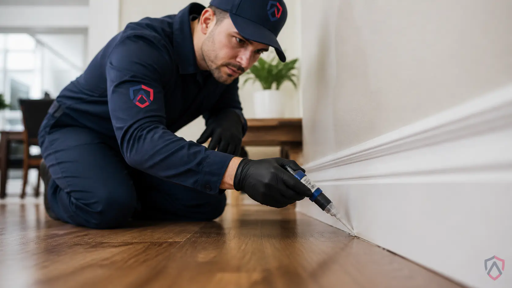 Ankora Pest Control technician performing ant control service in the Twin Cities