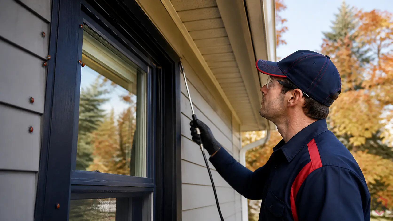 Ankora Pest Control technician performing asian lady beetles service in the Twin Cities