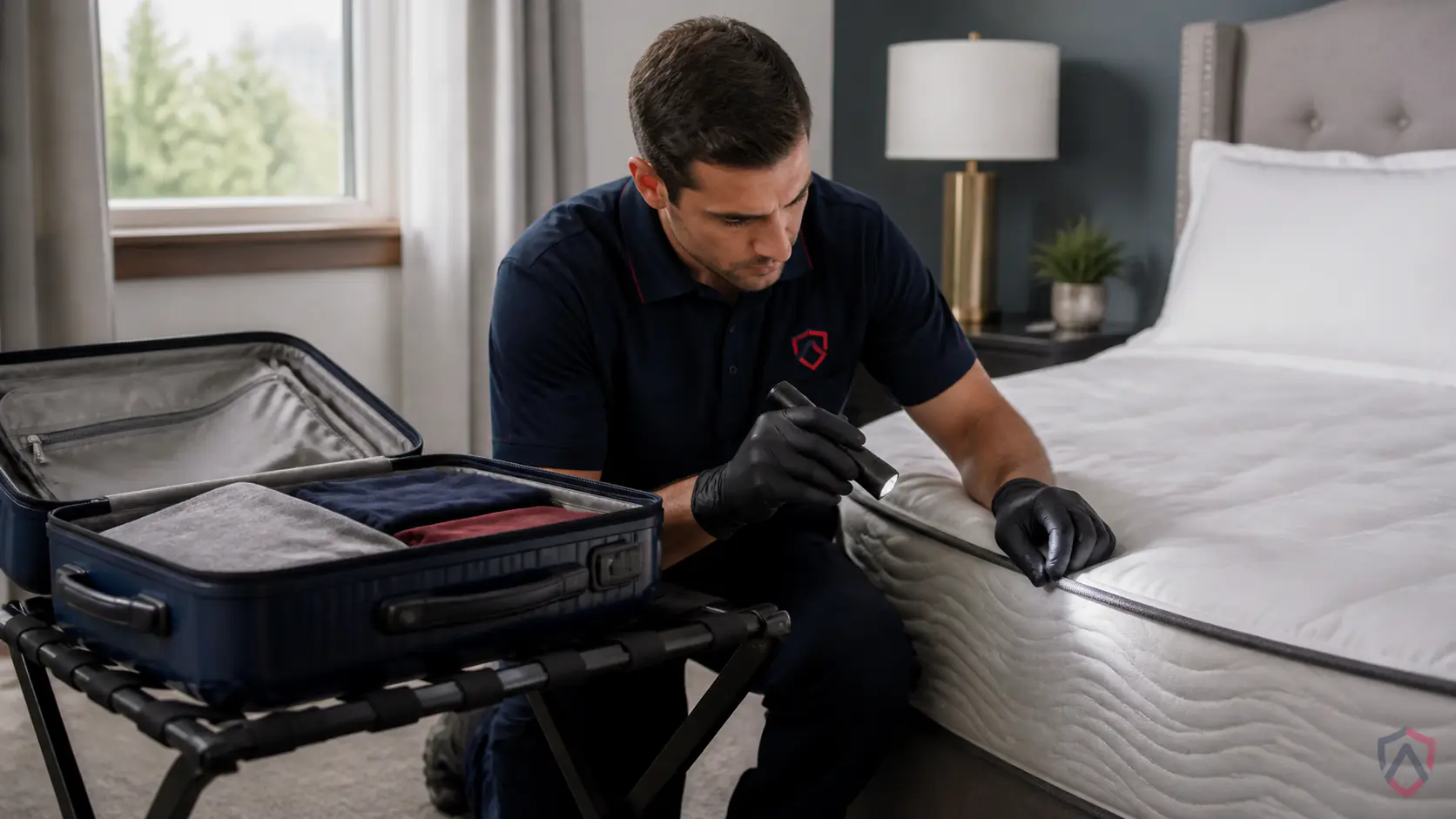 Ankora Pest Control technician performing bed bugs after service in the Twin Cities