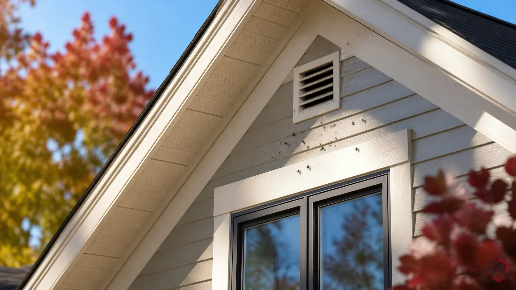 Cluster Flies in the Twin Cities, Minnesota family home exterior in changing seasons protected by Ankora Pest Control