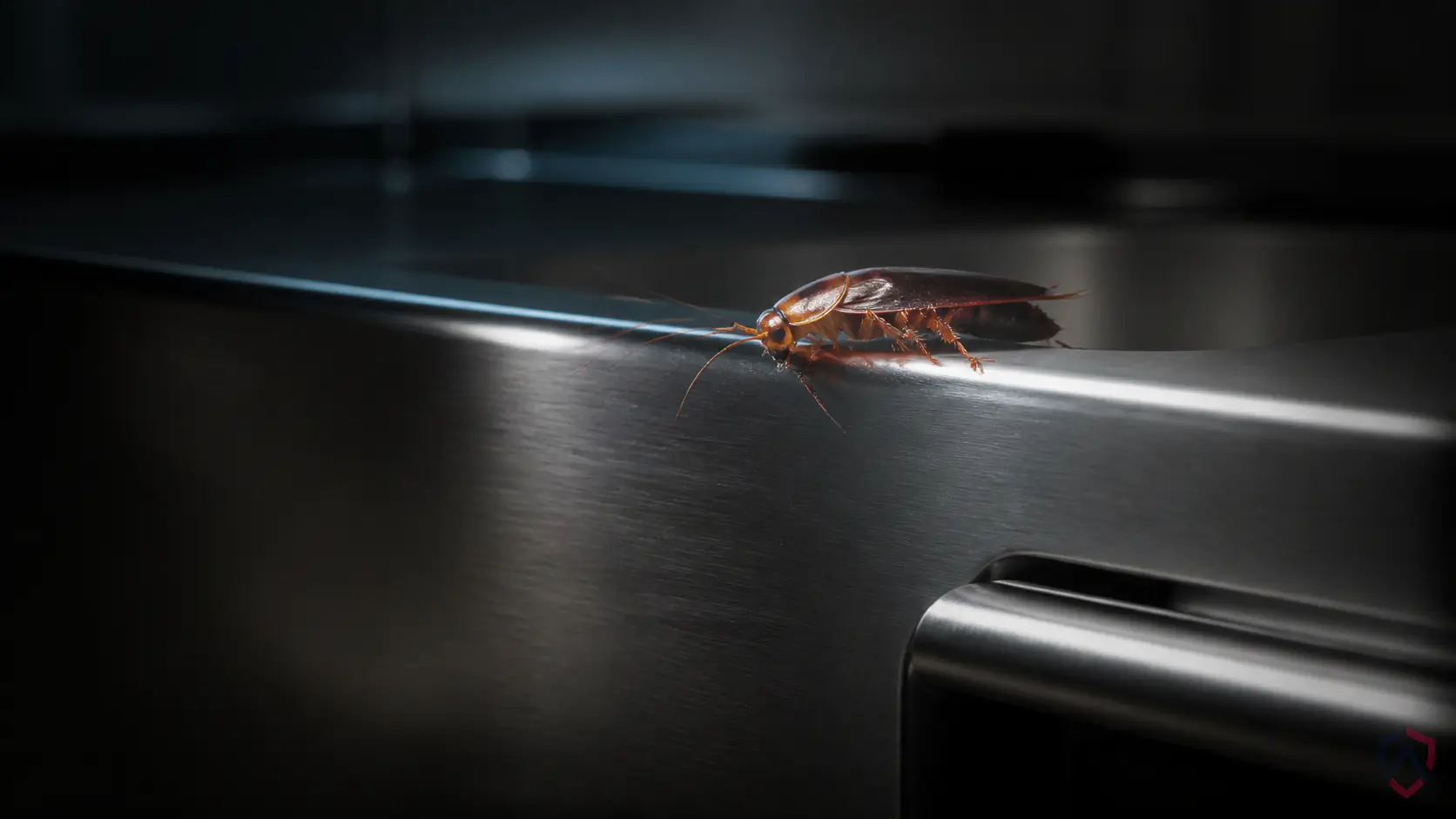 Cockroach Control close-up, a German cockroach in a Twin Cities home