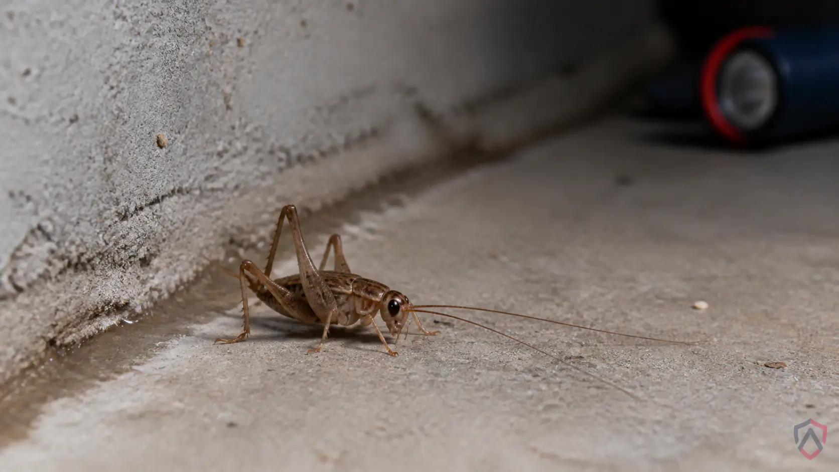 Crickets In Basement close-up, a house centipede in a Twin Cities home