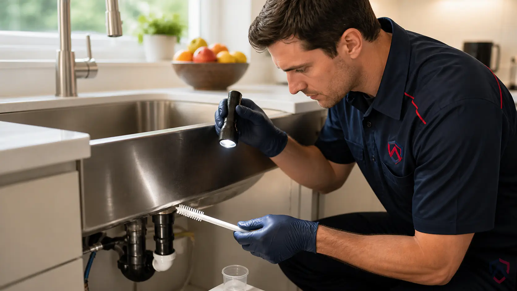 Ankora Pest Control technician performing fruit flies service in the Twin Cities
