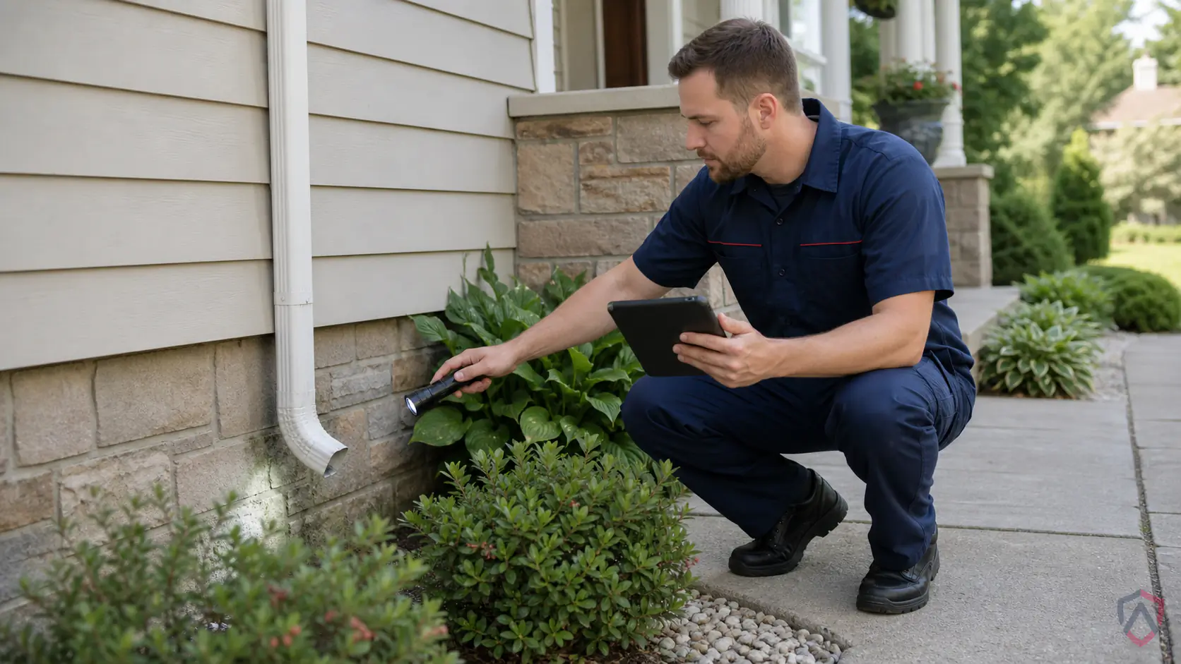 Ankora Pest Control technician performing often pest control service in the Twin Cities