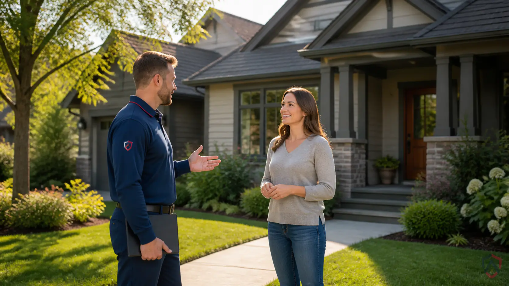 Pick Pest Control in the Twin Cities, Minnesota family home exterior in changing seasons protected by Ankora Pest Control