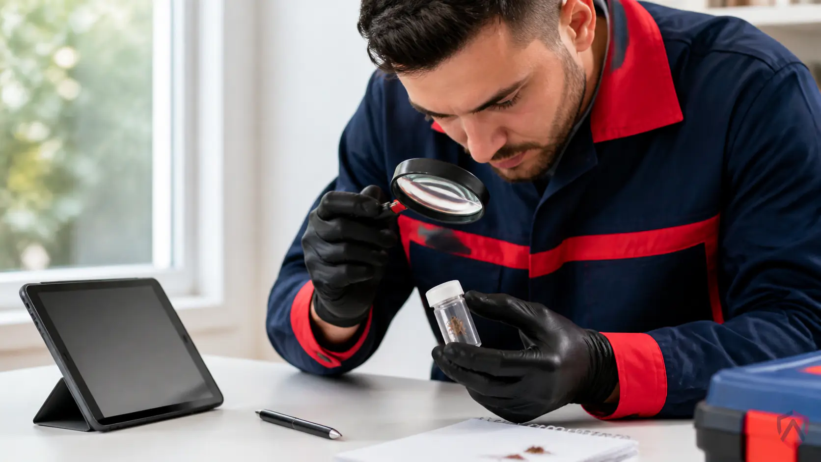 Ankora Pest Control technician performing twin cities pest library service in the Twin Cities