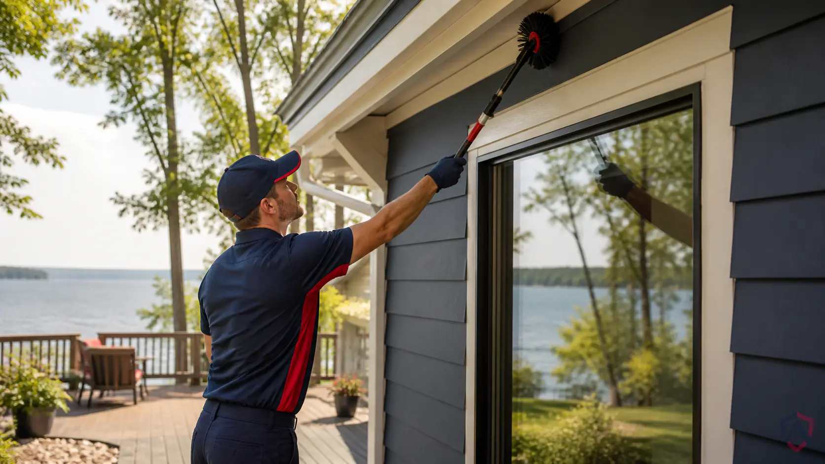 Ankora Pest Control technician performing lake home pest service in the Twin Cities