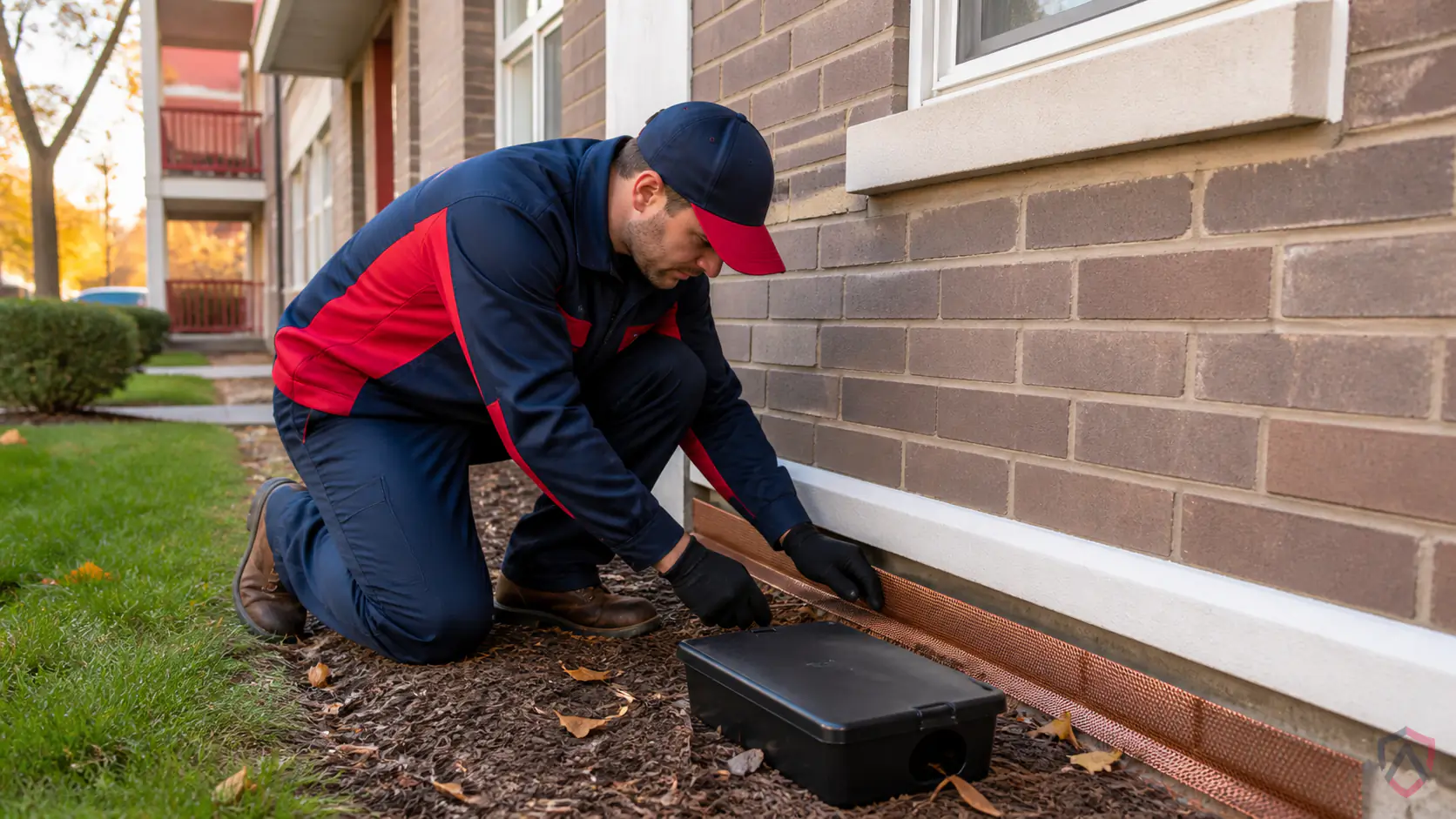 Ankora Pest Control technician performing landlord pest control service in the Twin Cities