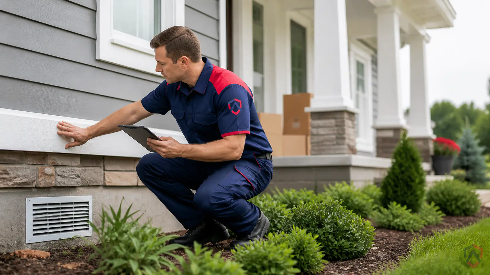 Ankora Pest Control technician performing new homeowner pest service in the Twin Cities