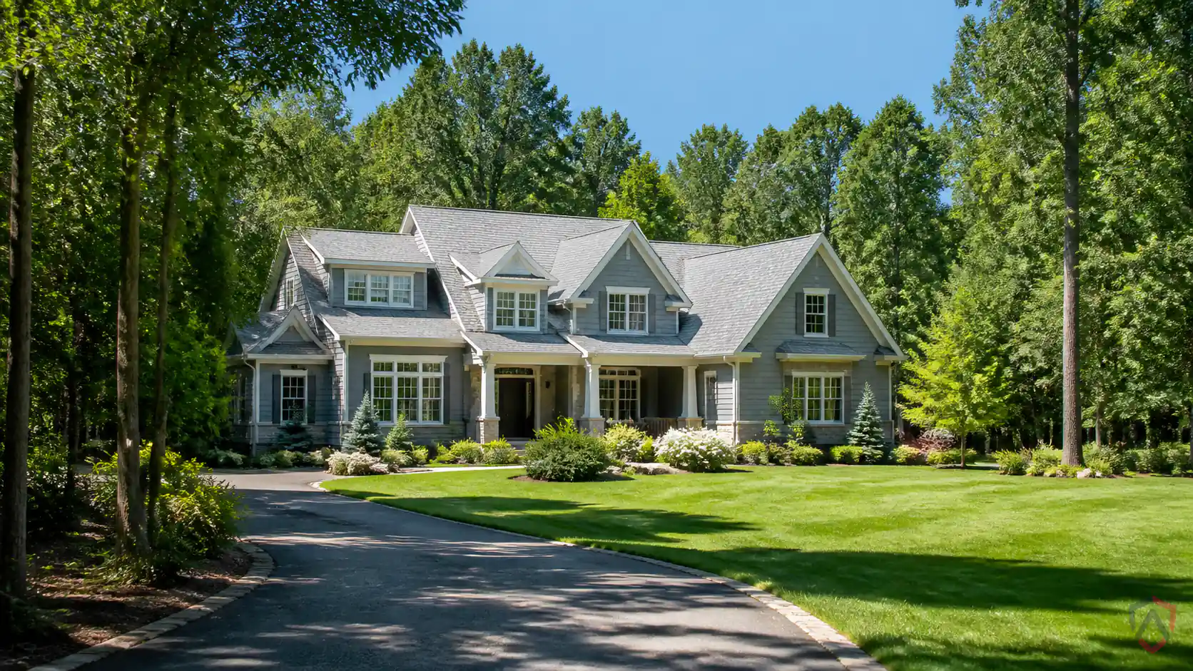 Pest Control Andover in the Twin Cities, large home on a semi-rural wooded acreage protected by Ankora Pest Control