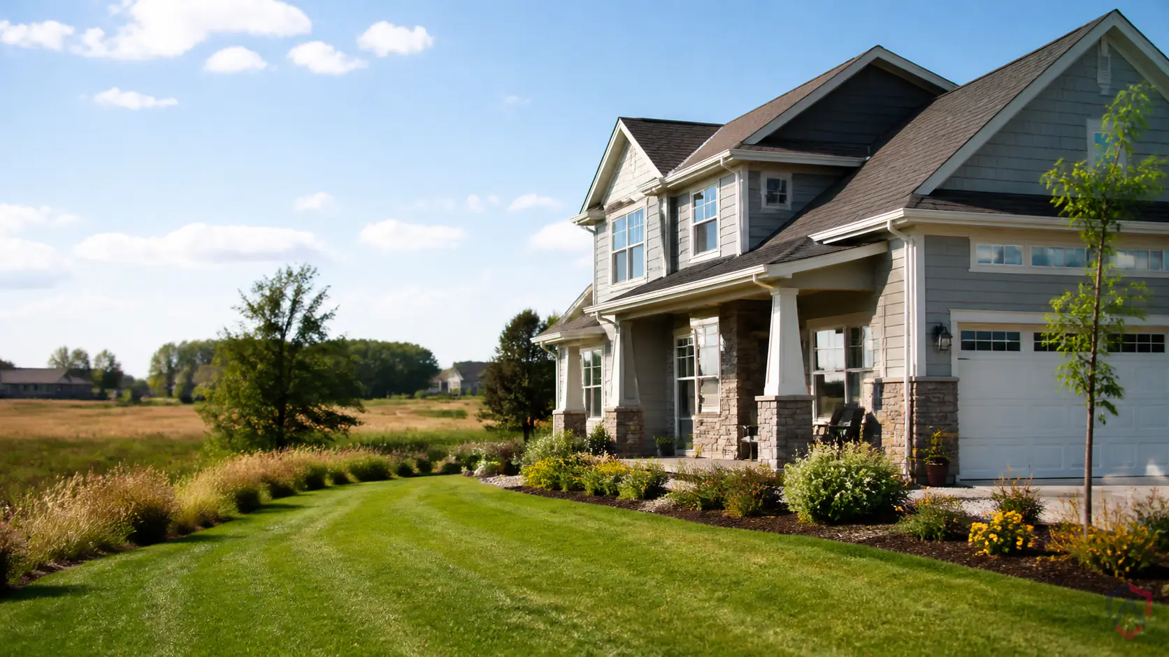Pest Control Lakeville in the Twin Cities, new-construction home at the edge of open land protected by Ankora Pest Control