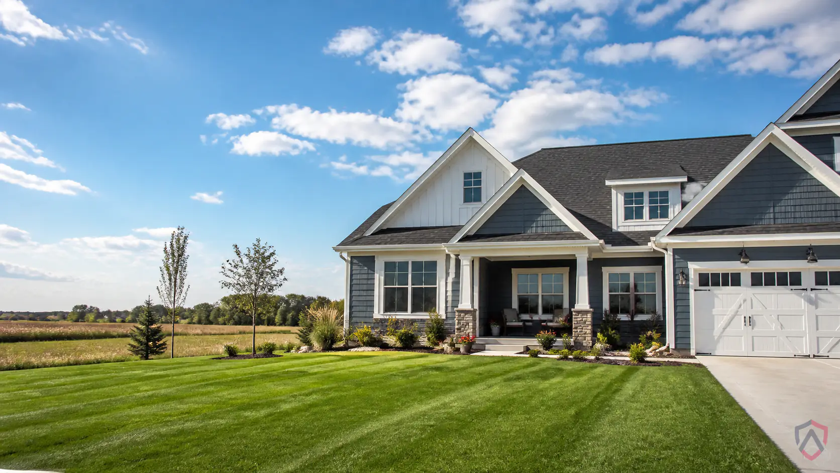 Pest Control Savage in the Twin Cities, new-construction home on former farmland with fresh sod protected by Ankora Pest Control
