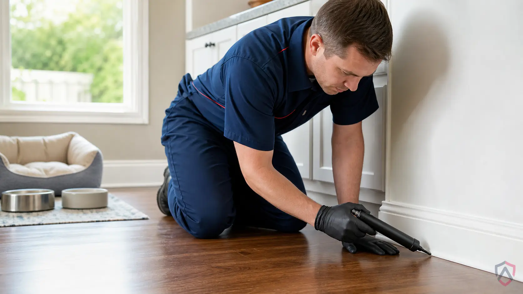 Ankora Pest Control technician performing pet safe ant service in the Twin Cities