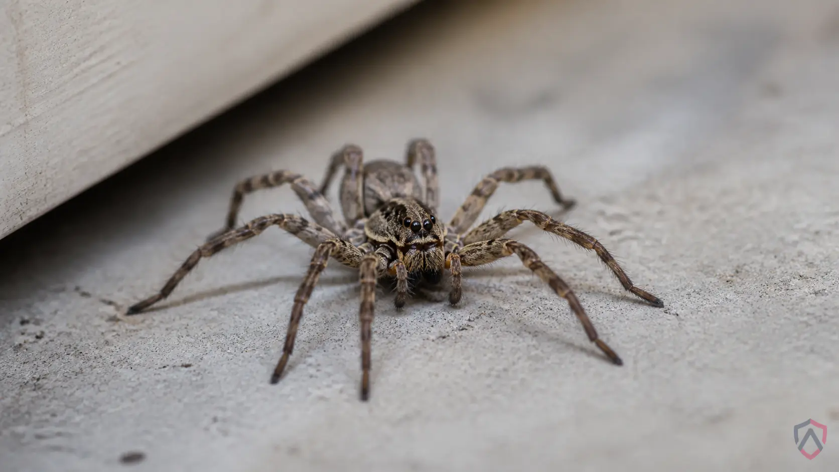Wolf Spiders close-up, a house spider in a Twin Cities home