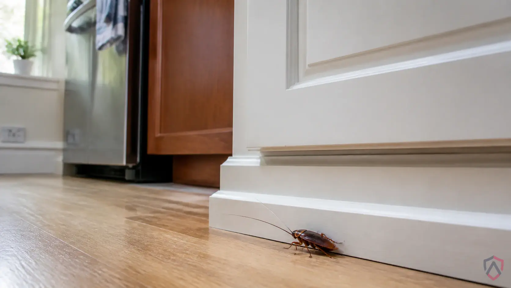 American Cockroach activity in kitchens, bathrooms, utility rooms, drains, wall voids, storage areas, and warm appliance spaces in Minnesota