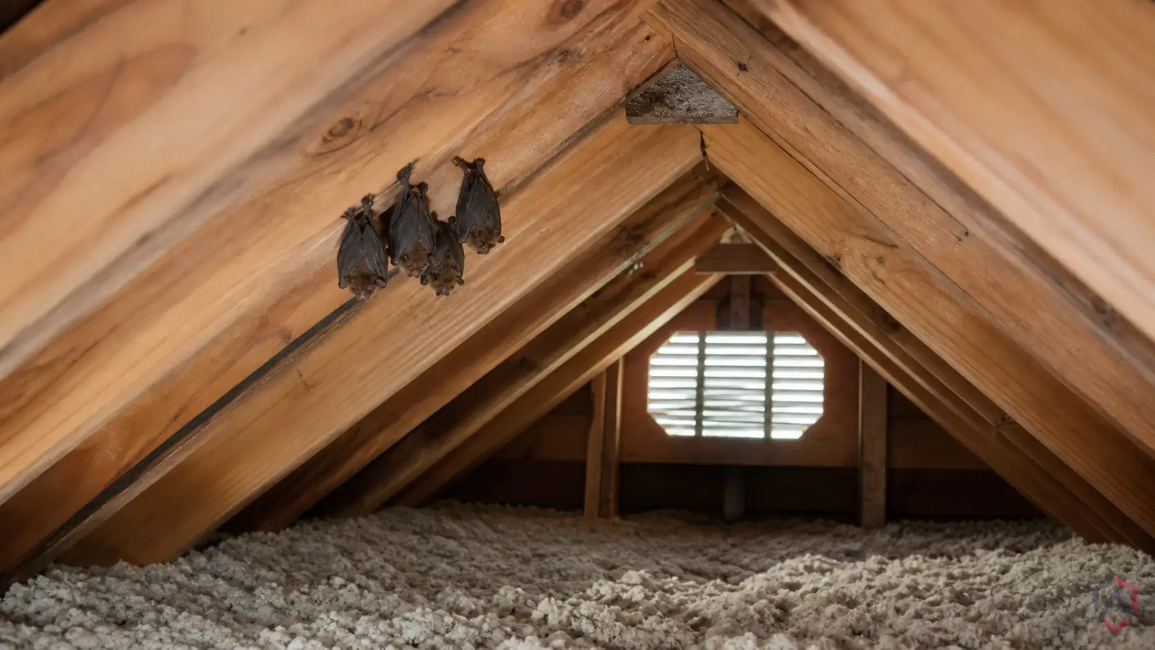Bats activity in attics, soffits, roof returns, chimneys, shutters, and high wall gaps in Minnesota
