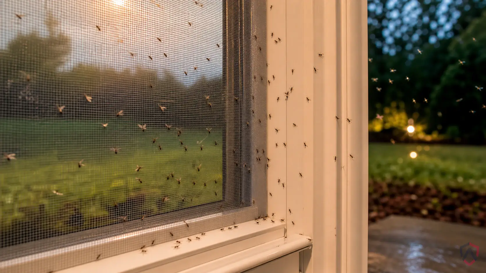 Biting Midges activity in drains, trash areas, compost, damp mops, houseplants, floor sinks, fruit bowls, and exterior doors in Minnesota