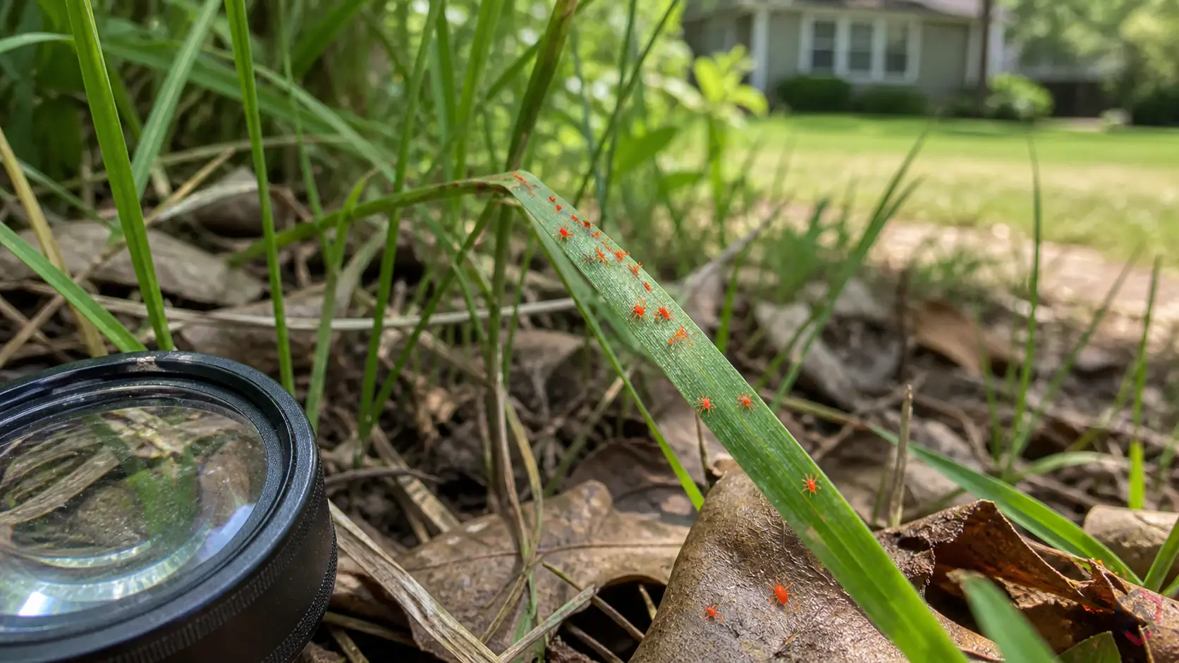Chiggers activity in pets, bedding, bird nests, rodent activity zones, tall grass, carpets, furniture, and resting areas in Minnesota