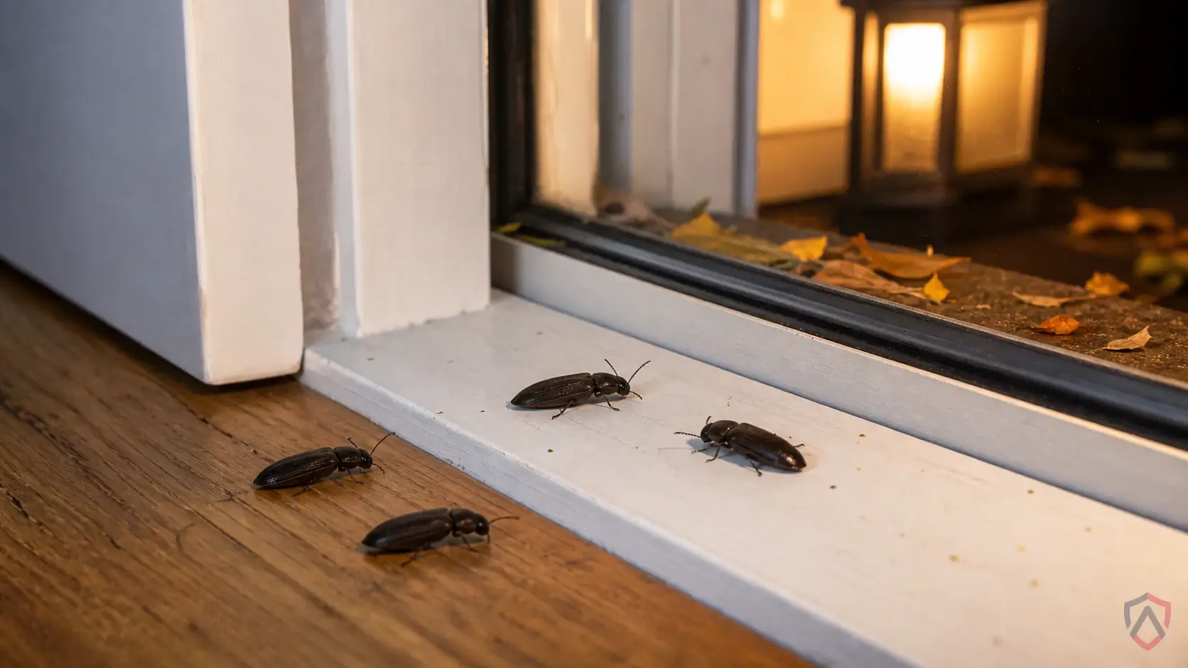 Click Beetles activity in porches, window screens, exterior lights, basements, garages, and foundation gaps in Minnesota
