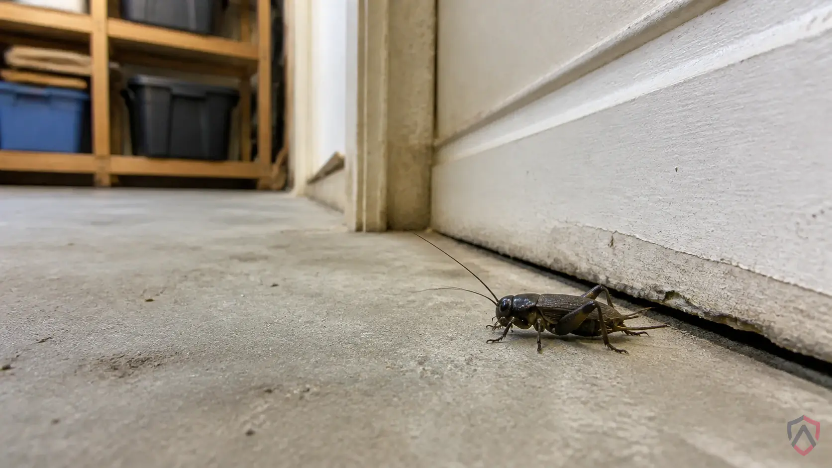 Crickets activity in sunny siding, window frames, door thresholds, basements, garages, foundation cracks, and attic edges in Minnesota