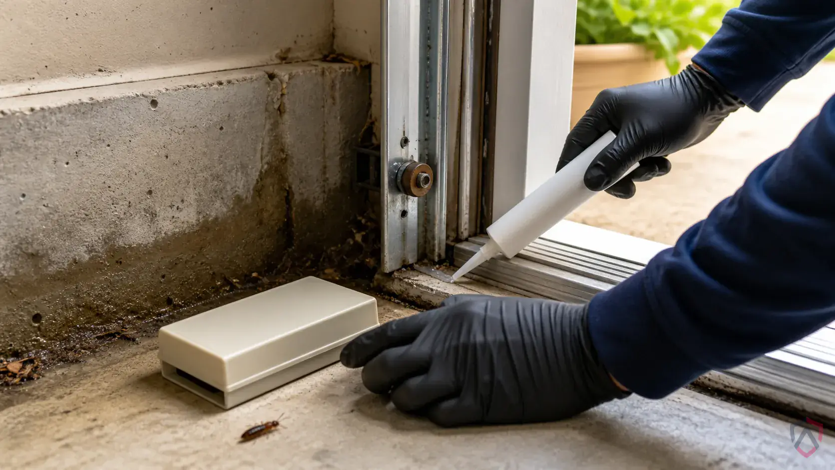 Inspection of perimeter gaps, siding transitions, window frames, doors, soffits, and overwintering entry points during a suspected Earwigs issue