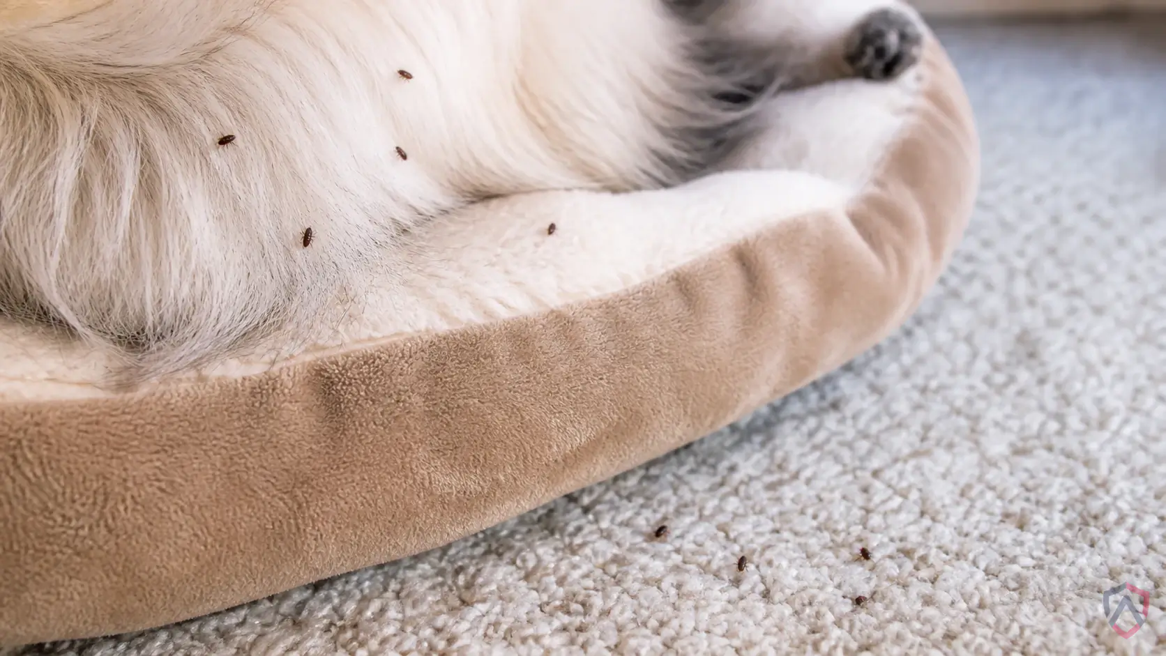 Fleas activity in pet bedding, carpets, furniture, shaded yard areas, crawl spaces, and wildlife resting sites in Minnesota