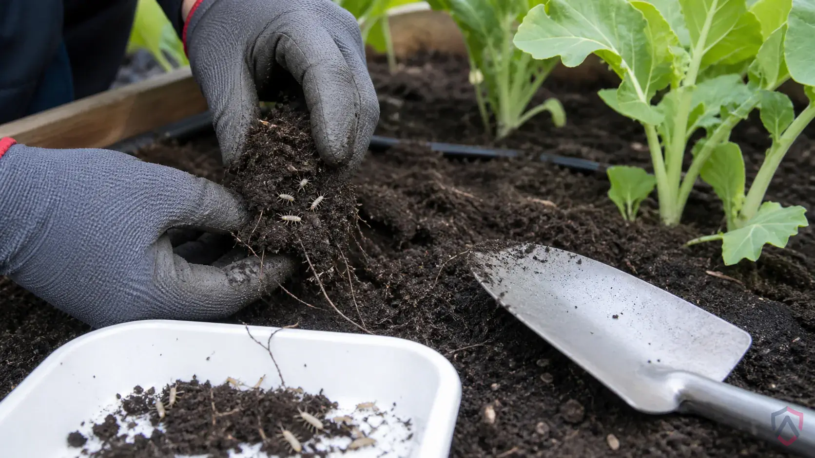 Garden Symphylans activity in lawns, shrubs, trees, garden beds, houseplants, mulch, turf edges, and landscape plantings in Minnesota