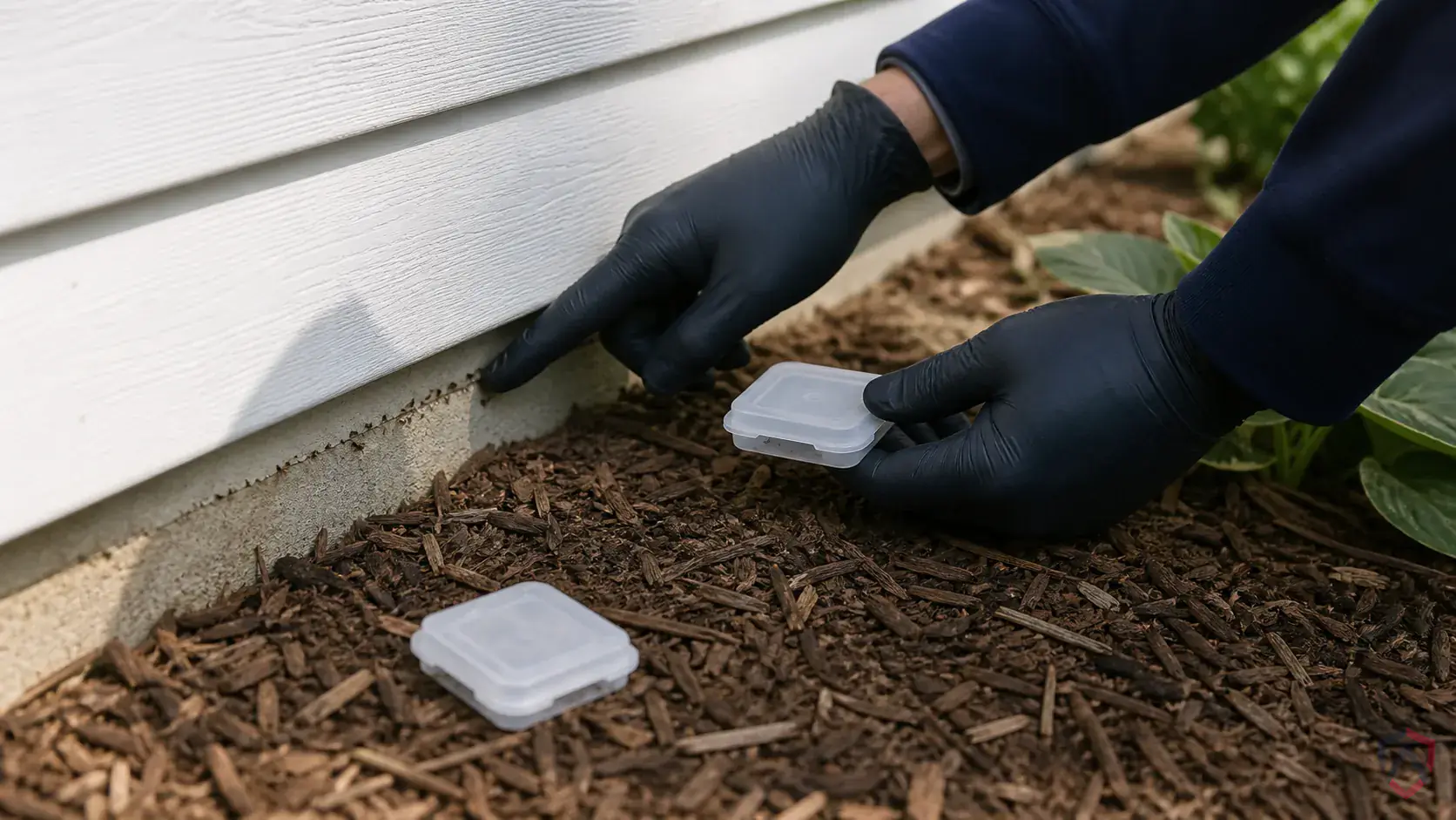 Inspection of trails, entry points, moisture lines, and exterior nesting areas during a suspected Ghost Ants issue