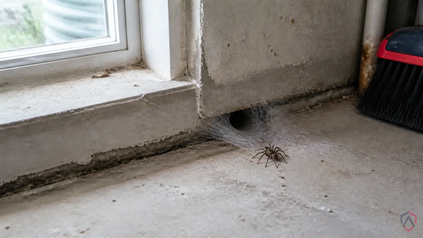 Hobo Spiders activity in basements, garages, storage corners, exterior lights, siding, window wells, and quiet cluttered areas in Minnesota