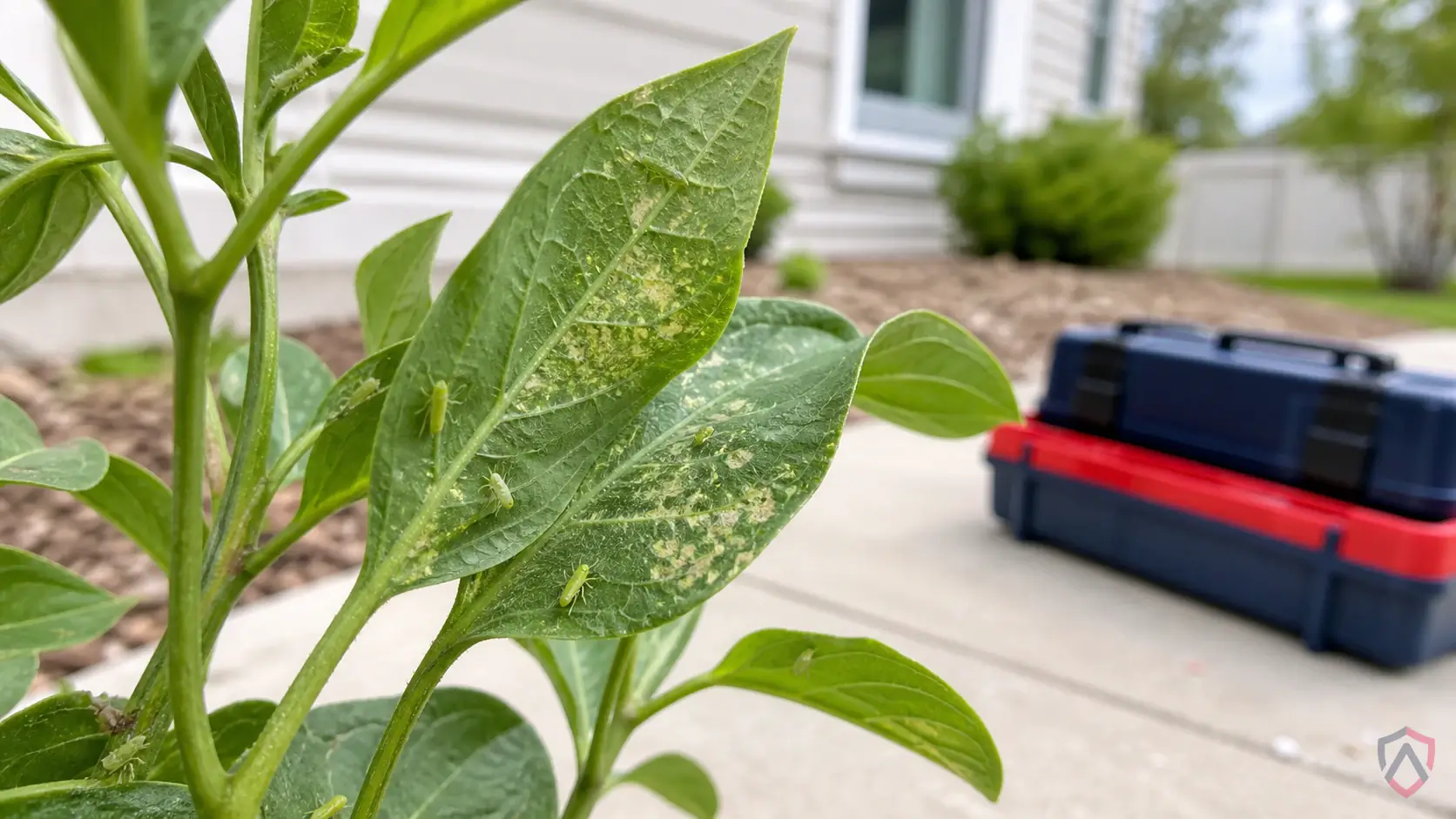 Leafhoppers activity in lawns, shrubs, trees, garden beds, houseplants, mulch, turf edges, and landscape plantings in Minnesota