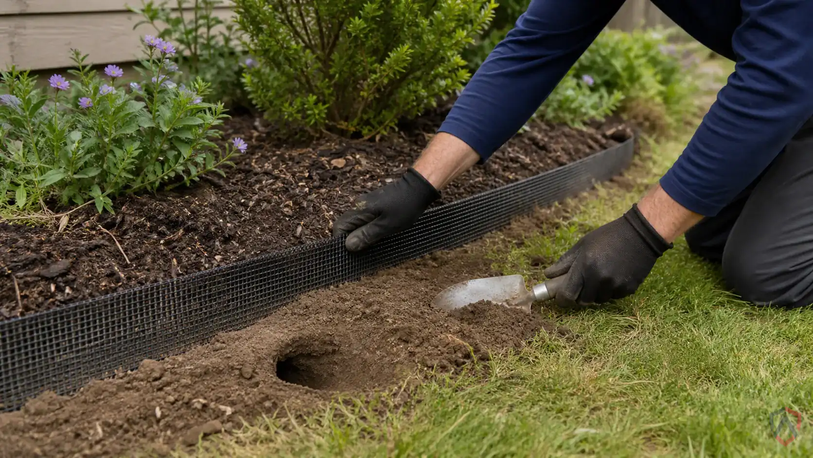 Inspection of digging spots, burrow openings, foundation edges, garden beds, and insect-rich turf during a suspected Nine-Banded Armadillos issue