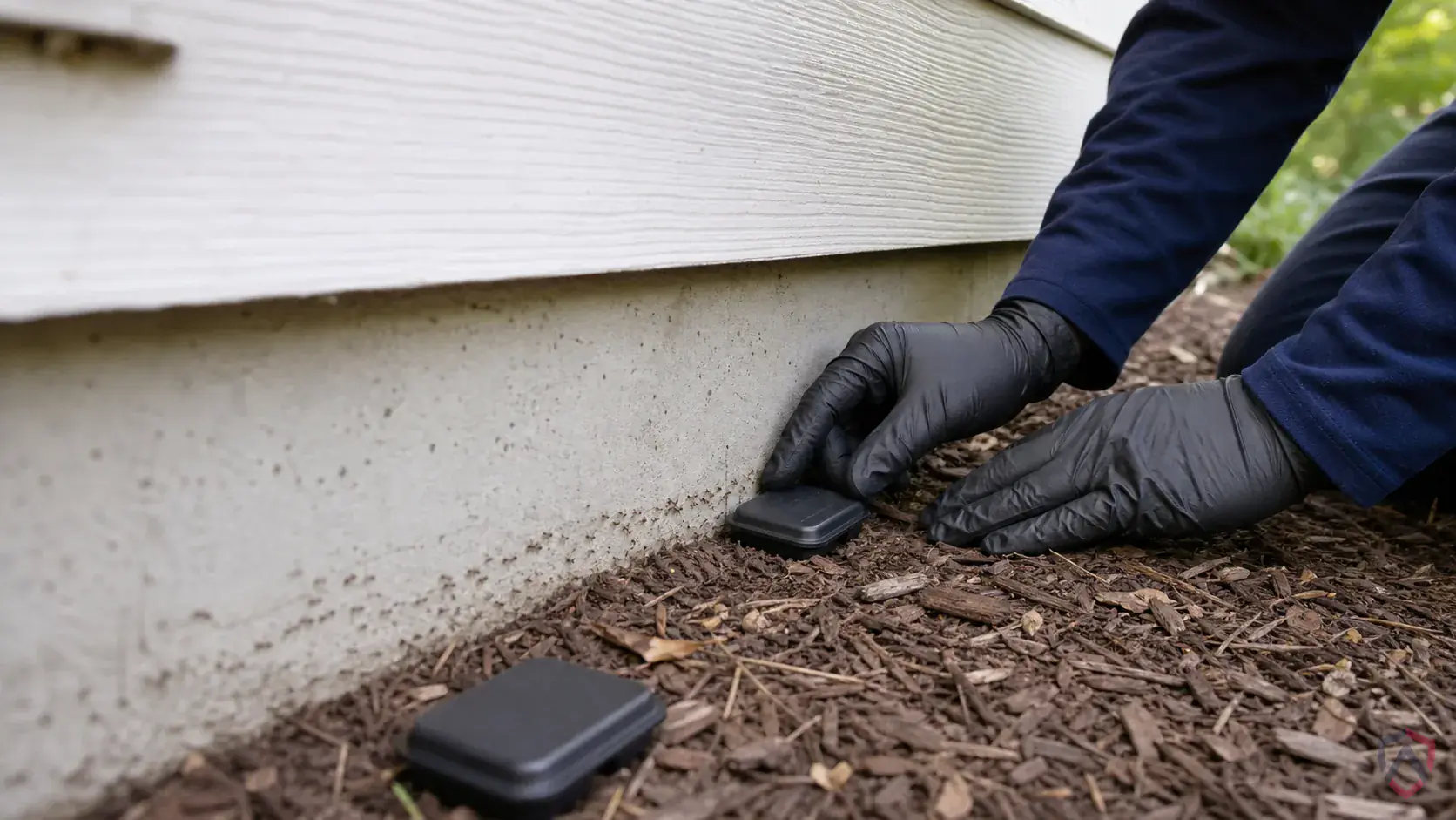 Inspection of trails, entry points, moisture lines, and exterior nesting areas during a suspected Odorous House Ants issue