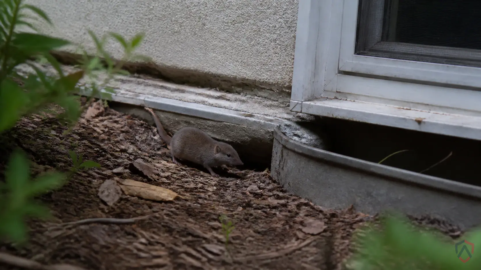 Shrews activity in basements, garages, window wells, mulch beds, damp edges, and insect-rich ground cover in Minnesota