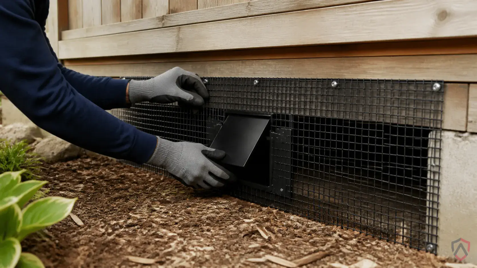 Inspection of digging, den entries, odor, tracks, grub-damaged turf, and sheltered structure edges during a suspected Skunks issue