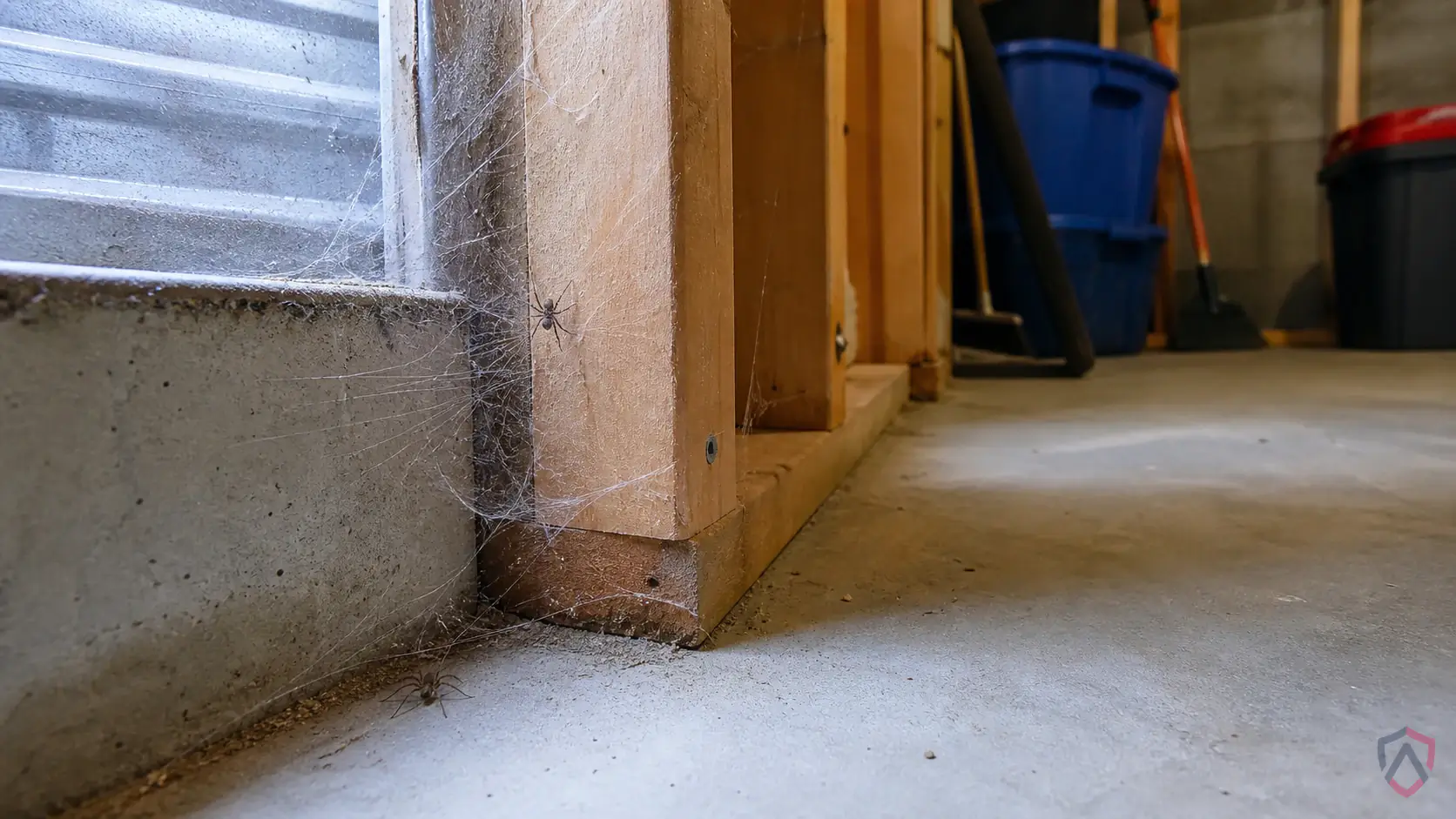 Spiders activity in basements, garages, storage corners, exterior lights, siding, window wells, and quiet cluttered areas in Minnesota