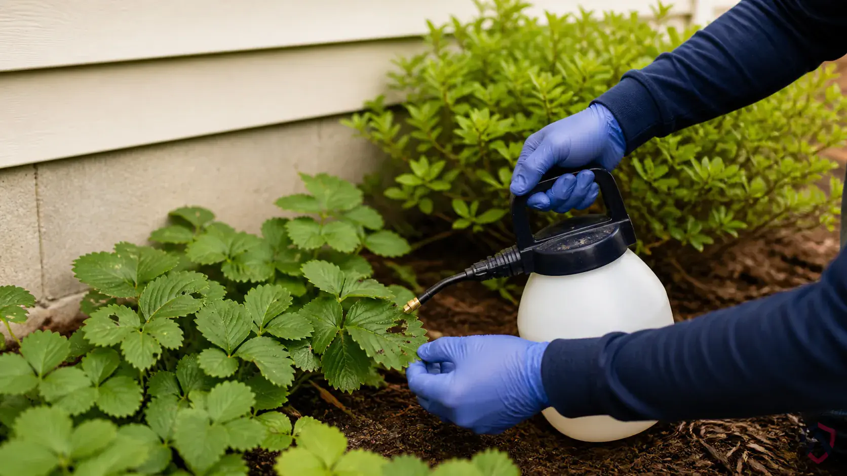 Inspection of dry goods, shelving cracks, storage rooms, discarded packaging, and product spill zones during a suspected Strawberry Root Weevils issue
