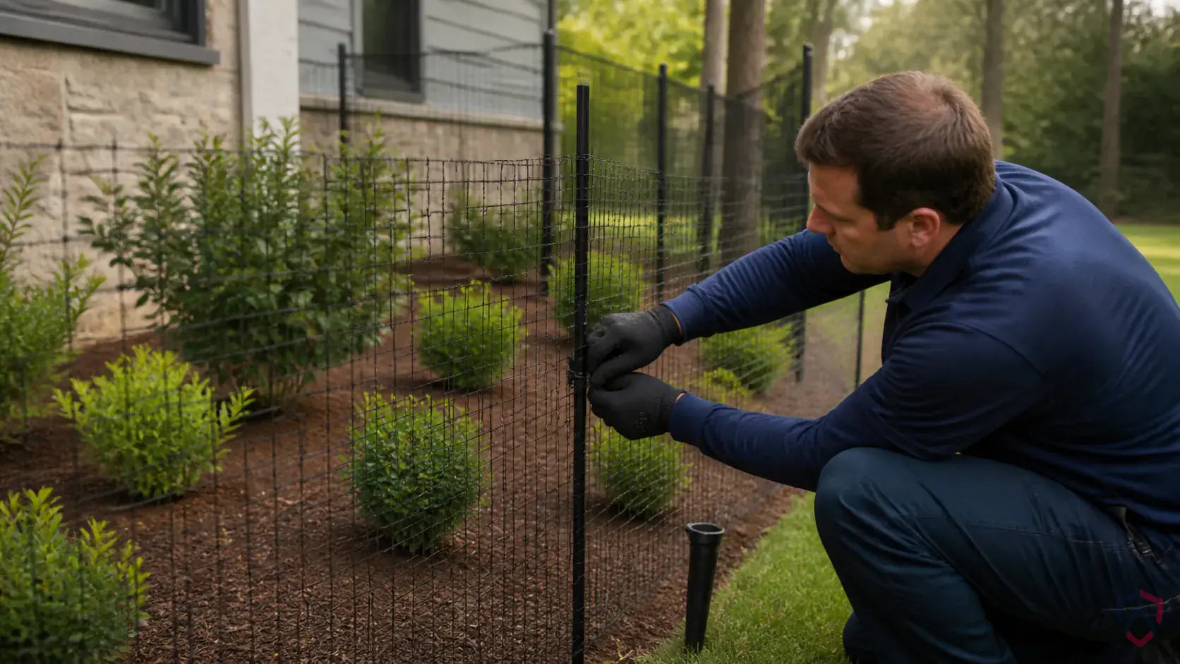 Inspection of browse lines, tracks, droppings, rubbed trees, garden beds, and fence gaps during a suspected White-Tailed Deer issue